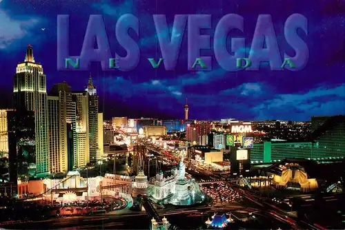 AK / Ansichtskarte 73897824 Las_Vegas_Nevada Panorama bei Nacht 