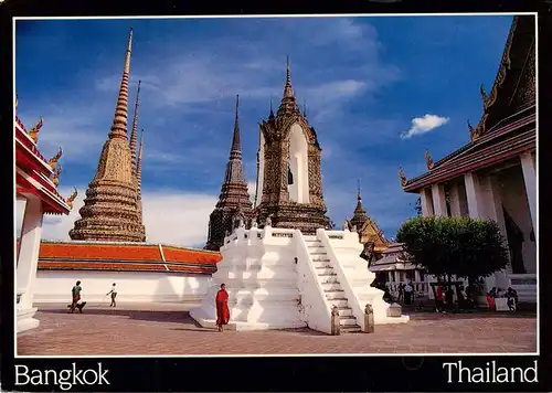 AK / Ansichtskarte  Bangkok_Thailand View of the inner courtyard of the Wat Po 