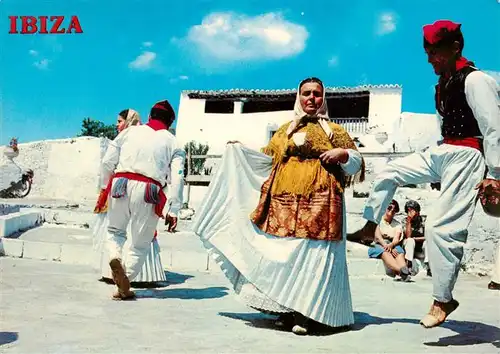 AK / Ansichtskarte 73897831 Ibiza_Islas_Baleares Danza folklorica ibicenca Ibiza_Islas_Baleares