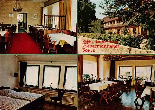 AK / Ansichtskarte  Doehle Gast und Speisewirtschaft Aevermannshof Gastraeume Zimmer Doehle