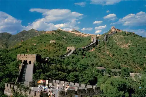 AK / Ansichtskarte  Badaling A lingering visitor Great Wall Air view Badaling