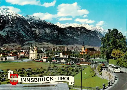AK / Ansichtskarte 73897889 Innsbruck_Tirol_AT Brennerstrasse mit Basilika und Stiftskirche Wilten 