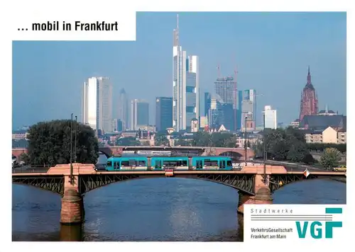 AK / Ansichtskarte  Frankfurt_Main Skyline Frankfurt Main