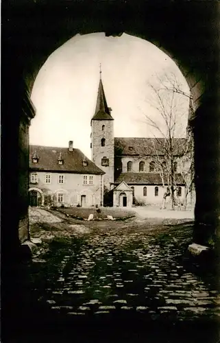 AK / Ansichtskarte  Halberstadt Durchblick zur Huysburg Halberstadt