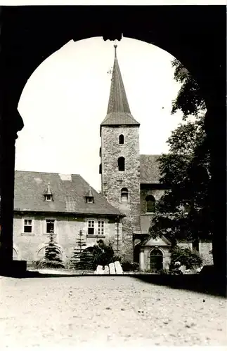 AK / Ansichtskarte  Halberstadt Durchblick zur Huysburg Halberstadt