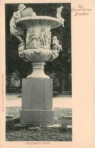 AK / Ansichtskarte  Dresden_Elbe Kgl Grosser Garten Ueppigkeits Vase 