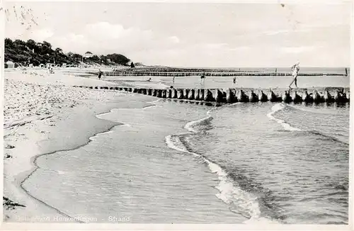 AK / Ansichtskarte  Henkenhagen_Ustronie_Morskie_PL Strandpartie 