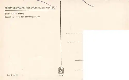 AK / Ansichtskarte  Krkonose_CZ Brunnberg von der Schneekoppe gesehen 