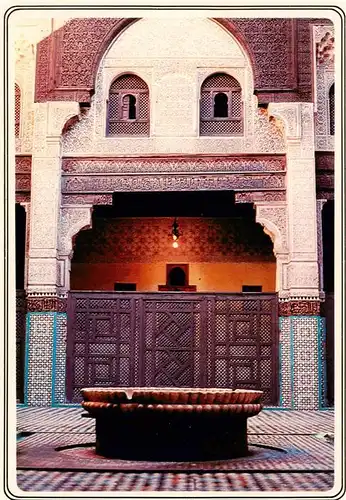 AK / Ansichtskarte  Fes__Fez_Maroc Medersa Sabrij Abou Hassan M Rini 