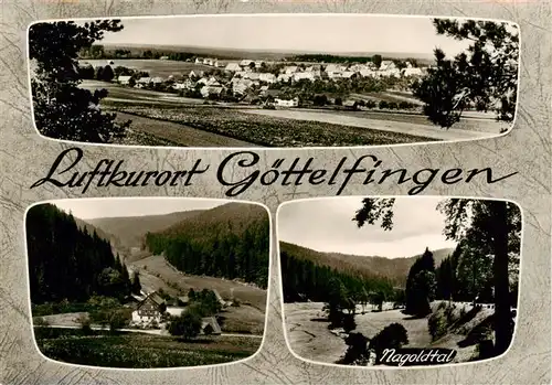 AK / Ansichtskarte  Goettelfingen_Seewald_Schwarzwald Panorama Gasthof Pension Traube Nagoldtal Goettelfingen_Seewald