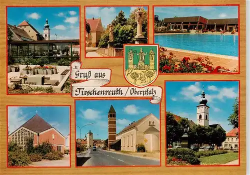 AK / Ansichtskarte 73898012 Tirschenreuth Teilansichten Kirchen Schwimmbad Tirschenreuth