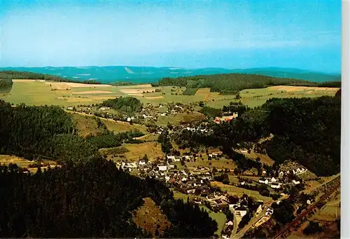 AK / Ansichtskarte 73898035 Lauenstein_Oberfranken Fliegeraufnahme mit Burghotel Lauenstein Lauenstein_Oberfranken