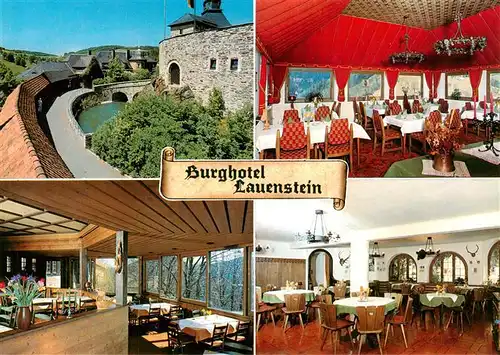 AK / Ansichtskarte 73898039 Lauenstein_Oberfranken Burghotel Lauenstein Gastraeume Lauenstein_Oberfranken