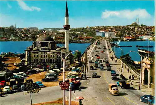 AK / Ansichtskarte  Istanbul_Constantinopel_TK The mosque of Sokullu and Atatuerk bridge 