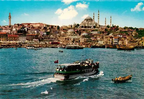 AK / Ansichtskarte  Istanbul_Constantinopel_TK The Golden Horn and the mosque of Soliman the Magnificent 