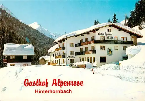 AK / Ansichtskarte 73898074 Hinterhornbach_Tirol_AT Gasthof Alpenrose 