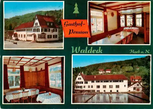 AK / Ansichtskarte  Horb_Neckar Gasthof Pension Waldeck Gastraeume Horb Neckar