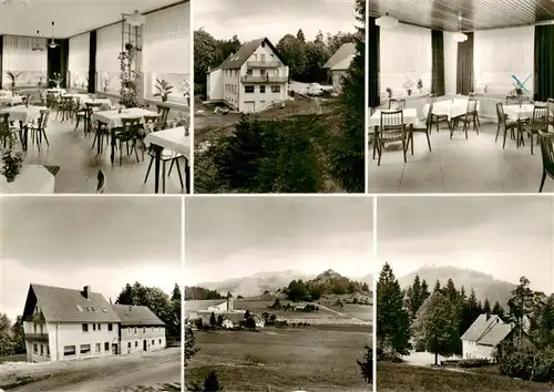 AK / Ansichtskarte  Bodenhof_Gersfeld Gasthaus Pension Wachtkueppel Gastraeume Panorama Bodenhof Gersfeld