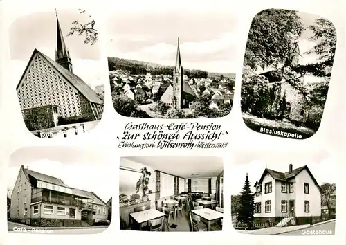 AK / Ansichtskarte  Wilsenroth_Dornburg Kath Kirche Panorama Blasiuskapelle Cafe Pension Gaestehaus 