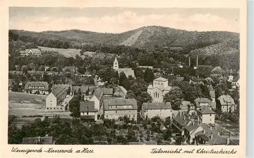 AK / Ansichtskarte  Wernigerode_Harz Teilansicht mit Christuskirche Wernigerode Harz