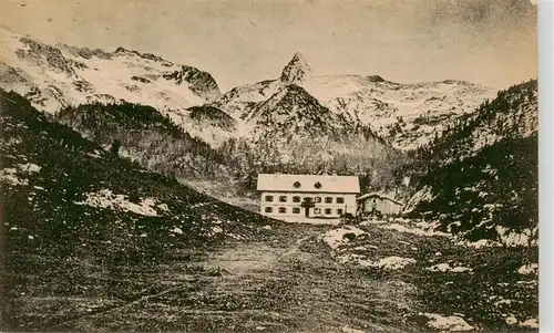 AK / Ansichtskarte  Kaerlingerhaus_1620m_Funtenseehaus_Berchtesgaden Panorama mit Schottmaulhorn und Totes Weib 