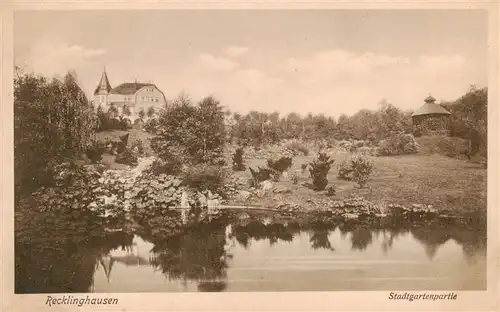 AK / Ansichtskarte  Recklinghausen__Westfalen Stadtgartenpartie 