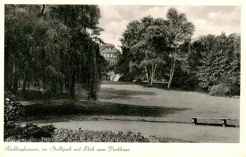 AK / Ansichtskarte  Recklinghausen__Westfalen Stadtpark mit Parkhaus 