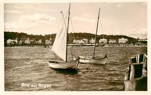 AK / Ansichtskarte 73898241 Binz_Ruegen Segelboote am Steg Anleger Binz_Ruegen