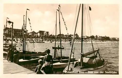 AK / Ansichtskarte  Binz_Ruegen Blick von der Seebruecke Binz_Ruegen