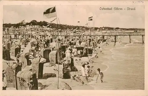 AK / Ansichtskarte  Goehren__Ostseebad_Ruegen Strandleben 