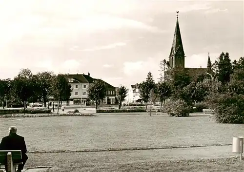 AK / Ansichtskarte  Neubeckum Parkanlagen und ev Kirche Neubeckum