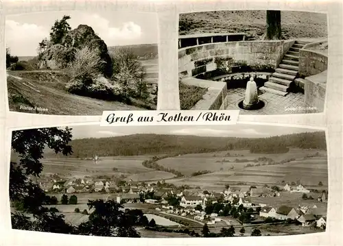 AK / Ansichtskarte  Kothen_Motten_Bayern Pilster Felsen Sauer Brunnen Panorama 