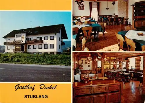 AK / Ansichtskarte  Stublang Gasthof Brauerei Dinkel Gastraeume Bar Stublang