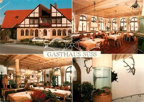 AK / Ansichtskarte  Weisendorf_Oberfranken Gasthaus Suess Gastraeume 