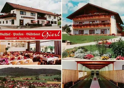 AK / Ansichtskarte  Kammersdorf Gasthof Pension Gaestehaus Gierl Gastraeume Kegelbahn Kammersdorf