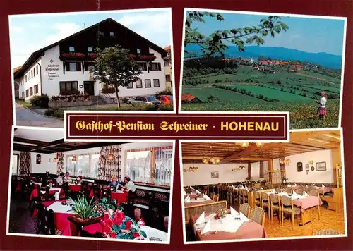 AK / Ansichtskarte 73898345 Hohenau_Niederbayern Gasthof Pension Schreiner Gastraeume Panorama Hohenau Niederbayern