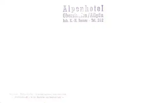 AK / Ansichtskarte 73898360 Oberstaufen Alpenhotel Restaurant Oberstaufen