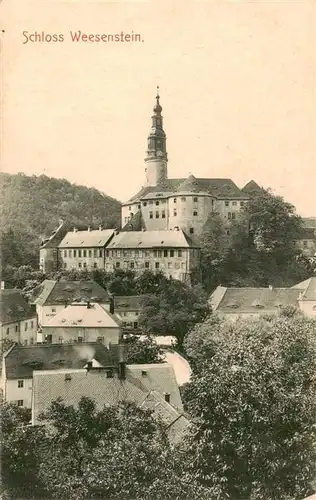 AK / Ansichtskarte  Weesenstein_Mueglitztal Schloss 