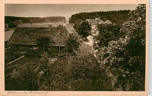 AK / Ansichtskarte  Koenigsfeld_Schwarzwald Margaretenheim Blick aus der Giebelstube Kupfertiefdruck Koenigsfeld Schwarzwald