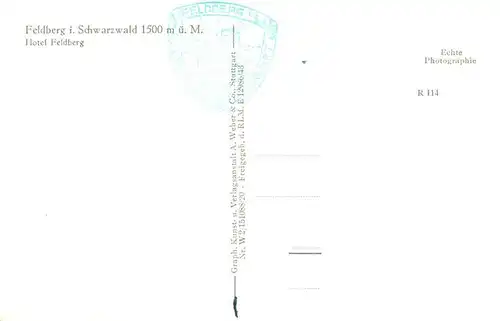 AK / Ansichtskarte  Feldberg_1450m_Schwarzwald Panorama Blick auf Hotel Feldberg und Alpenkette 