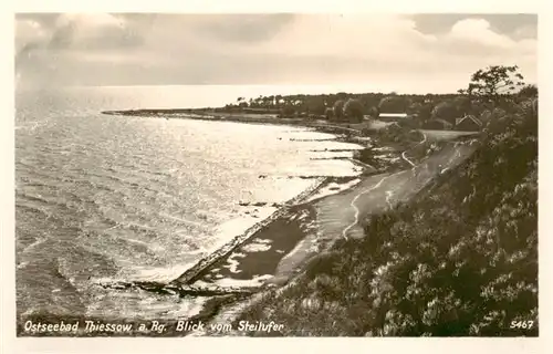 AK / Ansichtskarte  Thiessow_Ostseebad_Ruegen Panorama Blick vom Steilufer Thiessow_Ostseebad_Ruegen