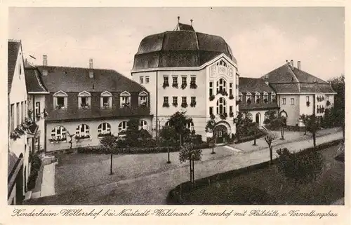 AK / Ansichtskarte  Woellershof_Neustadt_Waldnaab Innenhof mit Heilstaette und Verwaltungsbau Woellershof_Neustadt