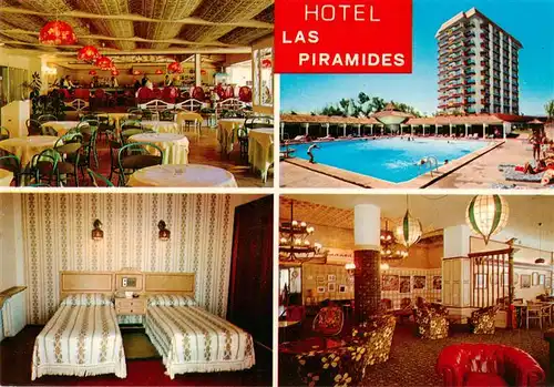 AK / Ansichtskarte 73898492 Fuengirola_Costa_del_Sol_ES Hotel las Piramides Restaurant Fremdenzimmer Swimming Pool 