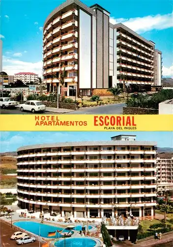 AK / Ansichtskarte  Playa_del_Ingles_Gran_Canaria_ES Hotel Apartamentos Escorial Piscina 