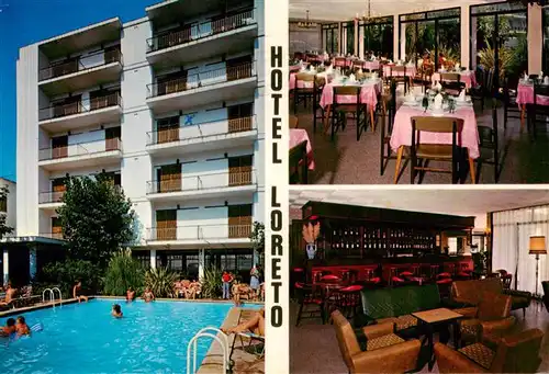 AK / Ansichtskarte 73898510 Lloret_de_Mar Hotel Loreto Restaurant Swimming Pool Lloret_de_Mar