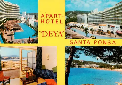 AK / Ansichtskarte 73898511 Santa_Ponsa_Mallorca_ES Aparthotel Deya Apartamento Swimming Pool 