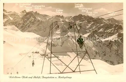 AK / Ansichtskarte  Sessellift_Chairlift_Telesiege Nebelhorn  