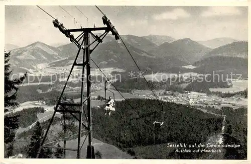 AK / Ansichtskarte  Sessellift_Chairlift_Telesiege Gemeindealpe Mittelbach 