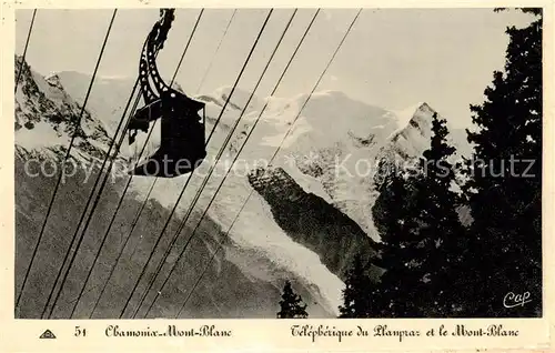 AK / Ansichtskarte  Seilbahn_Cable-Car_Telepherique Mont-Blanc  