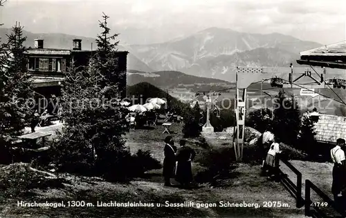 AK / Ansichtskarte  Sessellift_Chairlift_Telesiege Hirschenkogel Schneeberg 